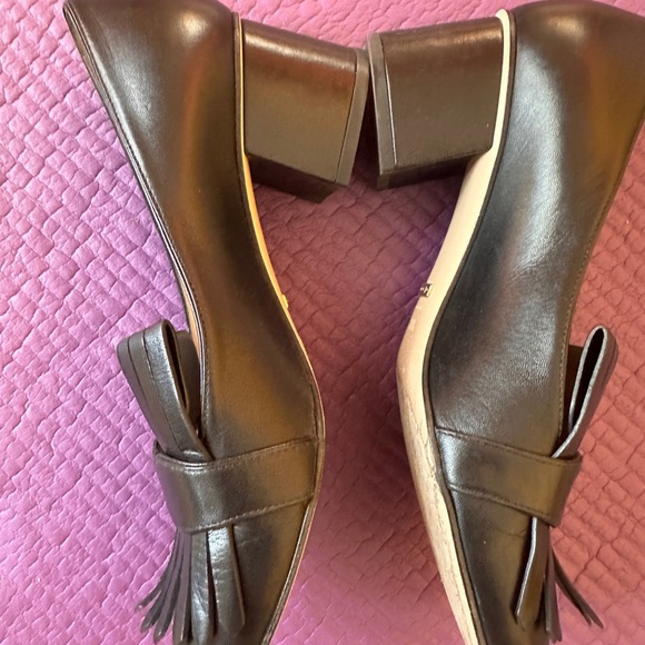 Gucci Marmont Black Leather Fringe Loafers - Picture 6 of 9